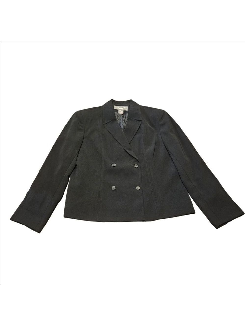 Women's Norton McNaughton Black Petite Blazer 8P
